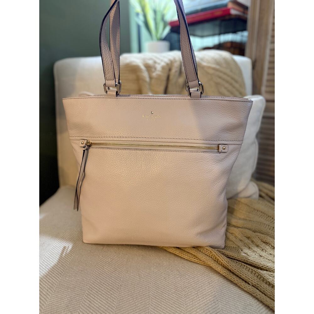 Kate Spade New York Cobble Hill Tayler Pebble Leather Tote Blush Pink